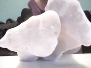 Goddess white stocking sniff