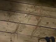 redhead girl socks removal and show feet with toe ring