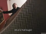 Mistress Maria-sweaty nylon footprint on glass