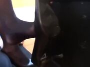 Under the desk foot worship