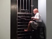 sexy milf jerk him with feet