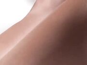 Sexy little milf Christina and her feet in pantyhose