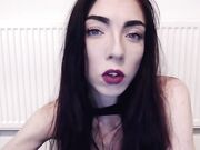 young whore show her feet in fishnets then barefoot