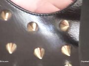 Randi spiked shoes kiss and ballbusting