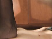 Goddess jessica boot and nylon feet