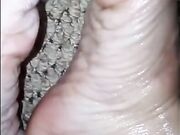 Kim T meaty mature soles in the office