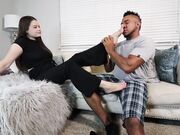 Ivory tease and worship her feet.Get cumshot on soles