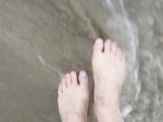 mylene - Foot Fetish Sea Waves Amp Sand On My Feet