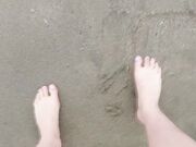 mylene - Foot Fetish Sea Waves Amp Sand On My Feet