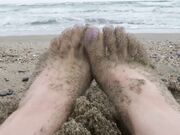 mylene - Foot Fetish Sea Waves Amp Sand On My Feet