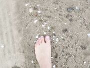 mylene - Foot Fetish Sea Waves Amp Sand On My Feet