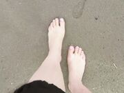 mylene - Foot Fetish Sea Waves Amp Sand On My Feet
