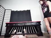 Carmen X face and throat trampling