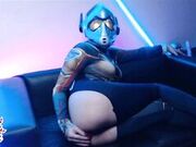 Black Kitsune - Wasp Anal, Footjob And Cumshot On Feet