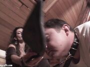 Goddess Sonia-sweaty nylon feet lick