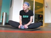 Janira Wolfe sneakers and bare feet JOI