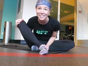 Janira Wolfe sneakers and bare feet JOI