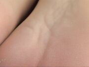 Amber Lynn Bach pantyhose and bare feet