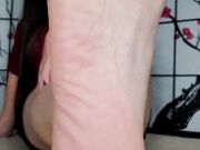 Maleka flats and closeup feet