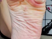 Maleka flats and closeup feet