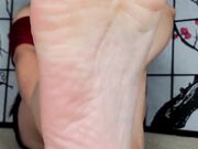 Maleka flats and closeup feet