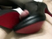 High Heels Footjob Cum on Shoes.