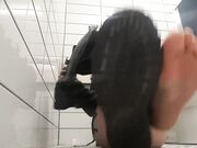 GOTH GIRL SWEATY STINKY BOOT REMOVAL