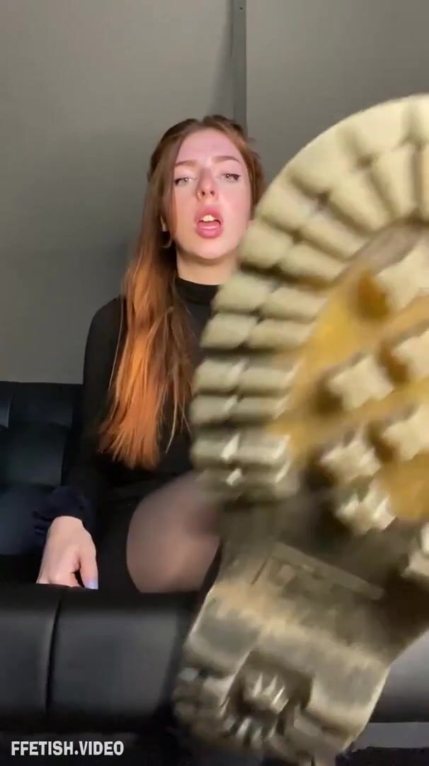 Sexy redhead lynn feet in socks and pantyhose tease