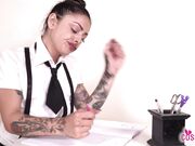 Cosplayfeet - Naughty Schoolgirl Nebraska Flaunting Her Sexy Feet