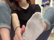 Feet socks pov