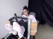 Julia tickled very hard