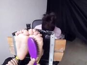 Julia tickled very hard