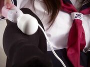 LegsJapan - RuruSakurai - 3 - Schoolgirl Pantyhose Ripping Masturbation