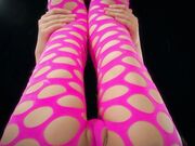 LegsJapan - YuuKazuki - 1 - Hot Pink Hole Leggings