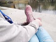 Public boots sweaty socks