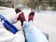 Public boots sweaty socks