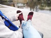 Public boots sweaty socks