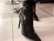 Liara Sin-sniff my hot boot & sweaty feet