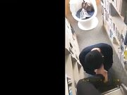 Chinese foot worship in library