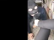 Chinese foot worship in library