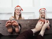 two beauties get tickle her feet