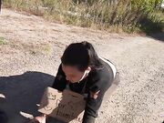 Outdoor boot worship