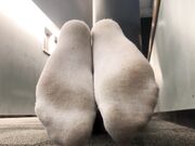 A little sneaky at the gym. Dirty sock show