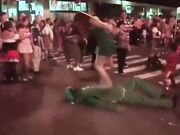 Flat Matt halloween trampling