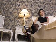 Glamy Anya nylon feet