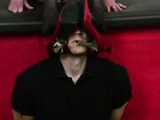 Girl makes dude sniff her heels