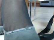 Lucy Zara-sweaty stockings worship