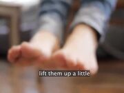 Teen girl socks sniffing