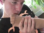 Step Mom nylons sniffing and licking