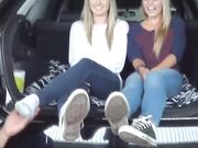 Blonde teen girls converse and socks worship